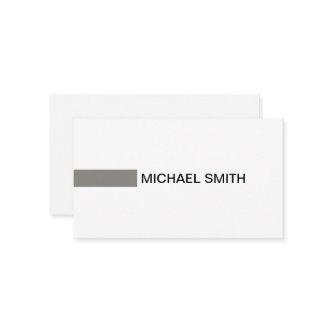 Modern Titanium Professional Plain White
