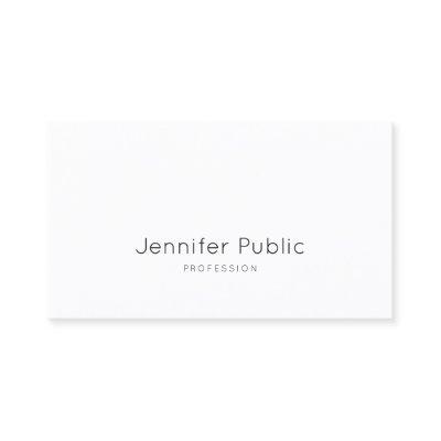 Modern Top Simple Professional Elegant White Plain