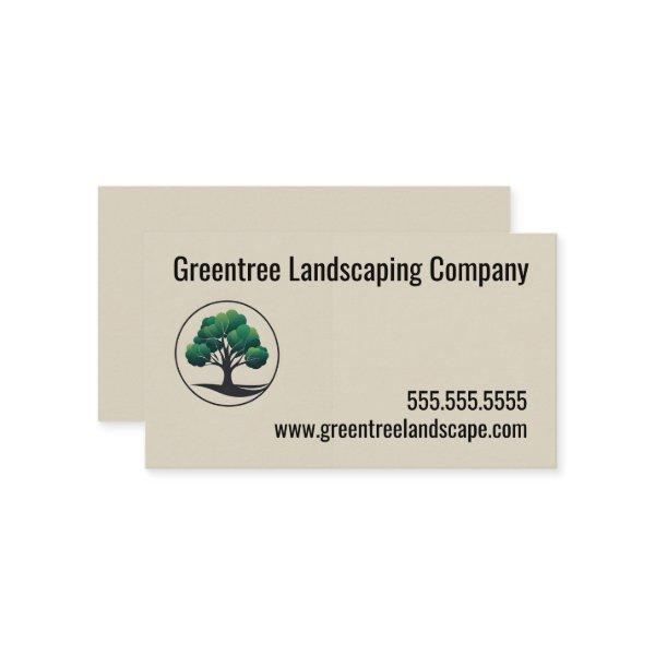 Modern Tree Circular Frame Landscaping Service