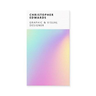 Modern trend holographic gradient white abstract