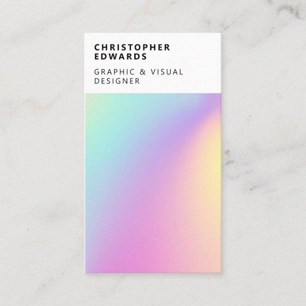 Modern trend holographic gradient white abstract