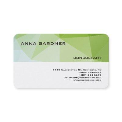 Modern Trend White Green Stripe Creative