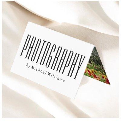 Modern Trendy Bold Photographer