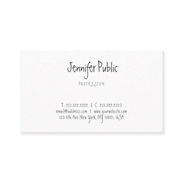 Modern Trendy Clean Template Elegant Hand Script