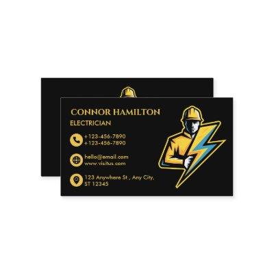 Modern Trendy Cool Lightning Electrician