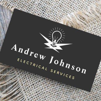 Modern Trendy Lightbulb Electrical Light Services