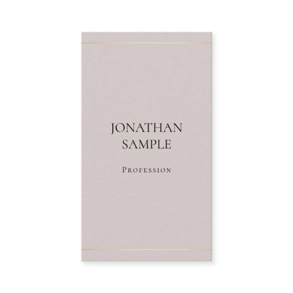 Modern Trendy Minimalist Design Elegant Plain