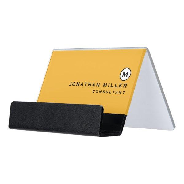 Modern Trendy Monogrammed Desk  Holder