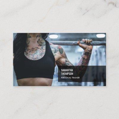 Modern Trendy Personal Trainer Fitness Photo
