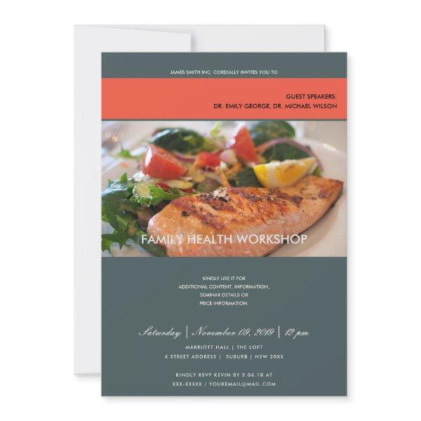MODERN TRENDY PHOTO GREY WORKSHOP EVENT INVITATION