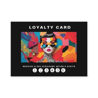 Modern trendy pop art Loyalty 5 Nails Lashes