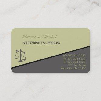 Modern Trendy Slanted Stripe Attorney Lawyers
