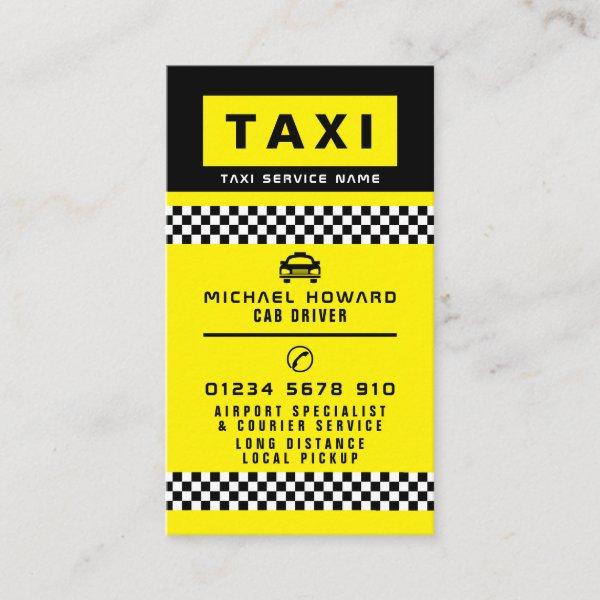 Modern & Trendy Taxi Cab Driver