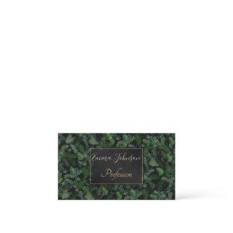 Modern Tropical Greenery Black Green Foliage