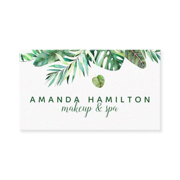 Modern tropical leaves Watercolor Appointment
