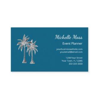 Modern Tropical Palm Trees Trendy Beach