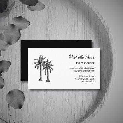 Modern Tropical Palm Trees Trendy Professional