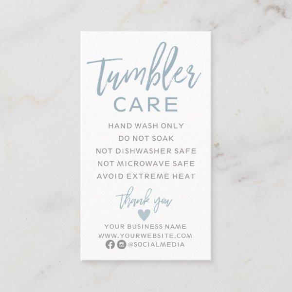 Modern Tumbler Care Instructions