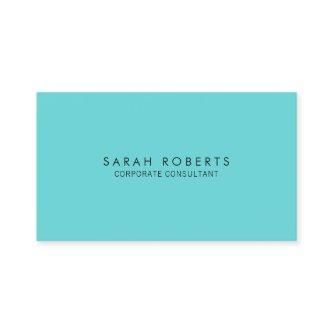 Modern Turquoise Blue Minimalist