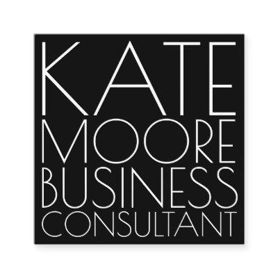 Modern Typographic Business Consultant  Square