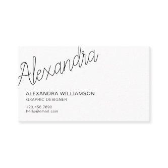 Modern Typographic Minimal Black And White
