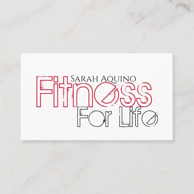 Modern Typography Fitness Trainer