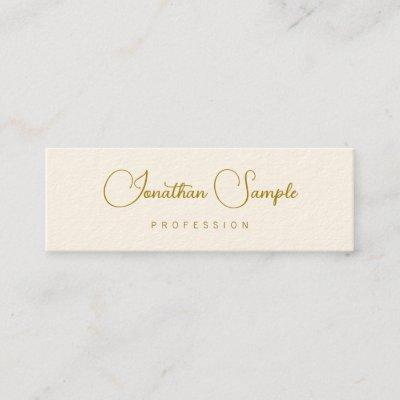 Modern Typography Gold Look Text Template Chic Mini