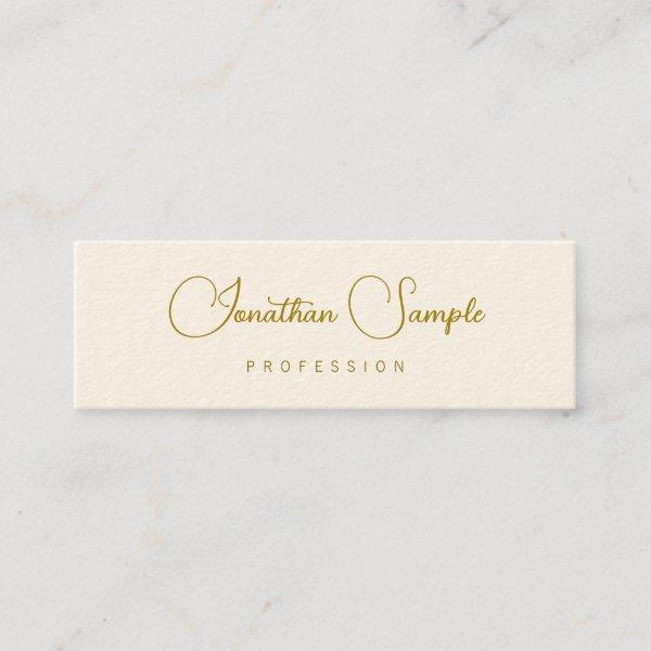 Modern Typography Gold Look Text Template Chic Mini