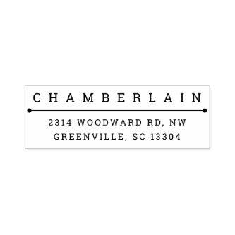 Modern Typography Personalized Self-inking Stamp