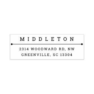 Modern Typography Personalized Self-inking Stamp