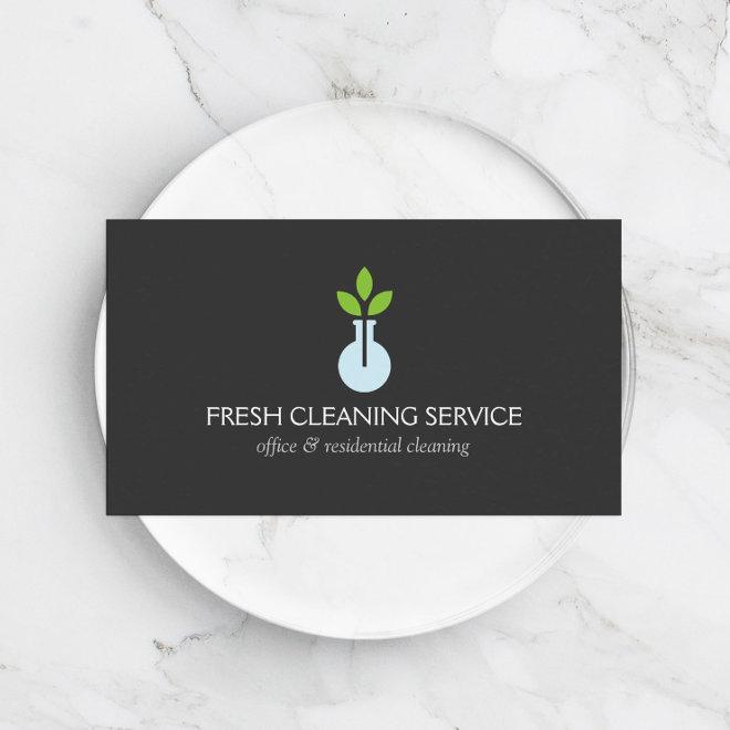 Modern Vase Logo Cleaning Service, Hospitality