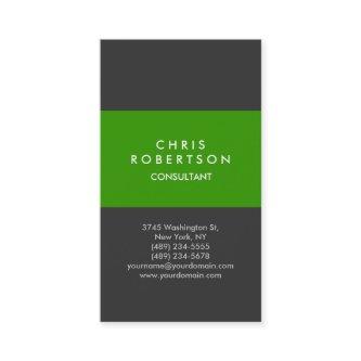 Modern Vertical Green Gray Minimal