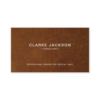 Modern Vintage Brown Leather Texture Look