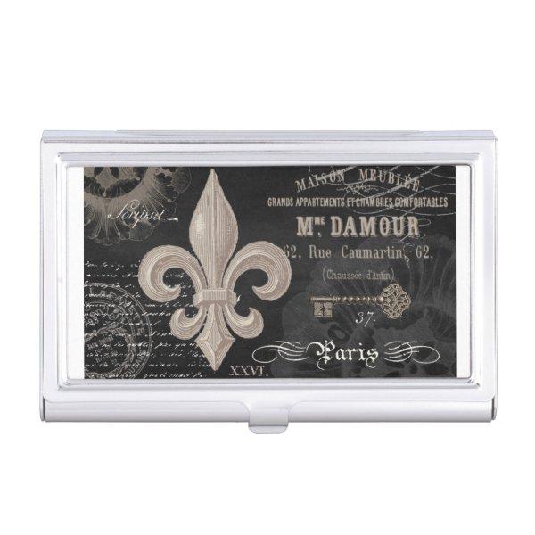 modern vintage fleur de lis  case