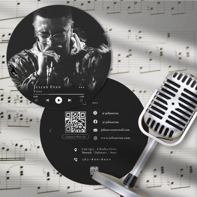 Modern Vinyl Record Musician Photo