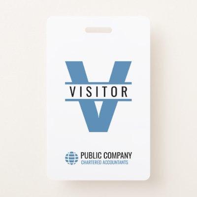 Modern Visitor ID Badge