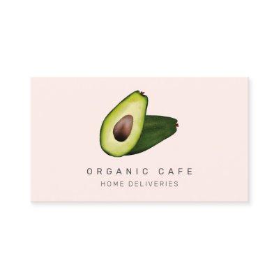 Modern watercolor avocado cafe home delivery food