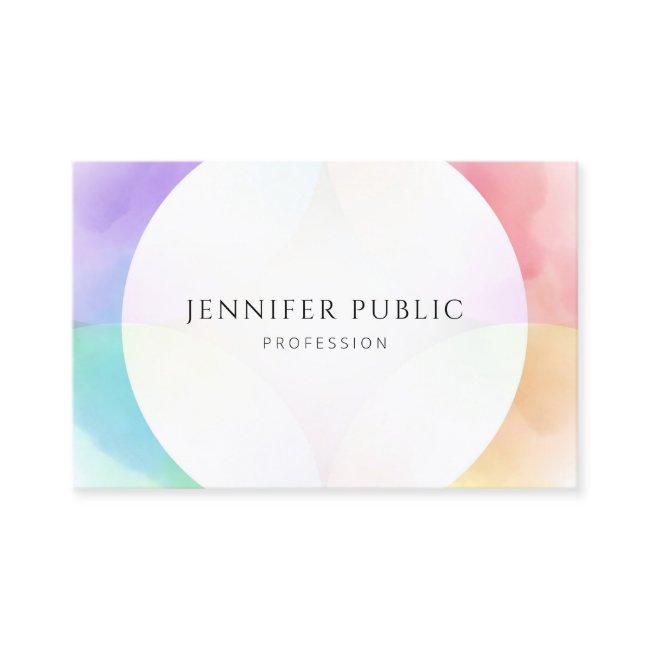 Modern Watercolor Minimalist Professional Elegant