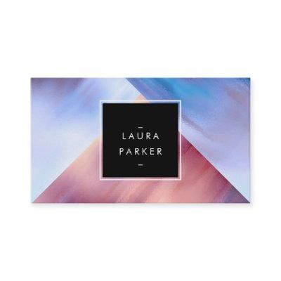 Modern Watercolor Polygon Geometric Contemporary