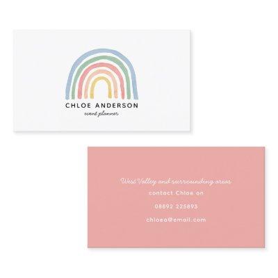 Modern watercolor rainbow cute colorful