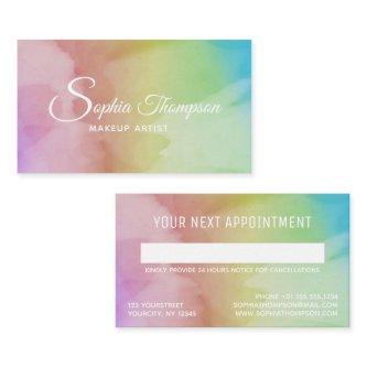 Modern Watercolor Script Rainbow - Appointment