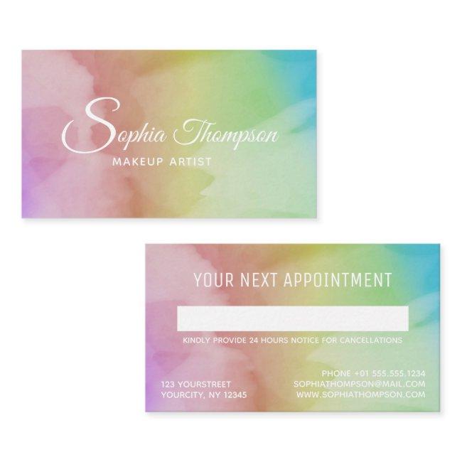Modern Watercolor Script Rainbow - Appointment