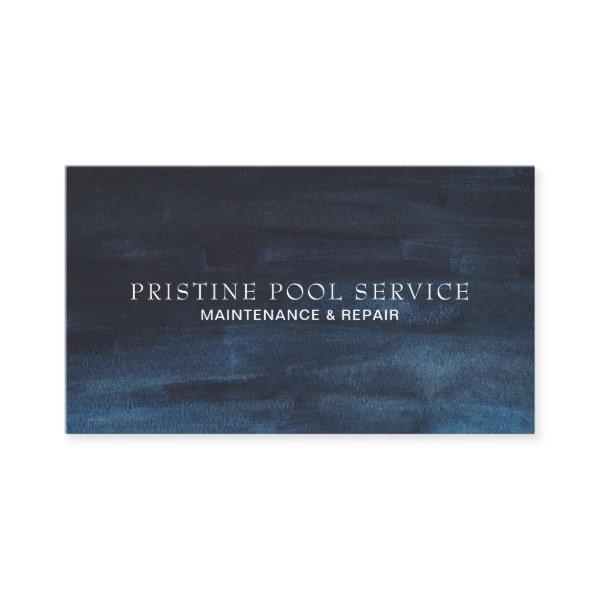 Modern Watercolor Simple Navy Blue