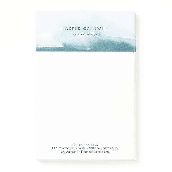 Modern Watercolor | Teal Business Notes