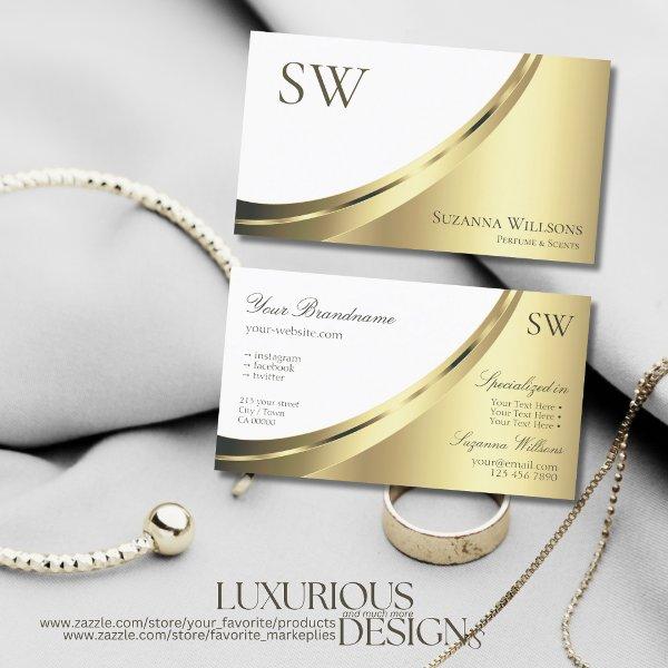 Modern White and Gold Decor with Monogram Luxury