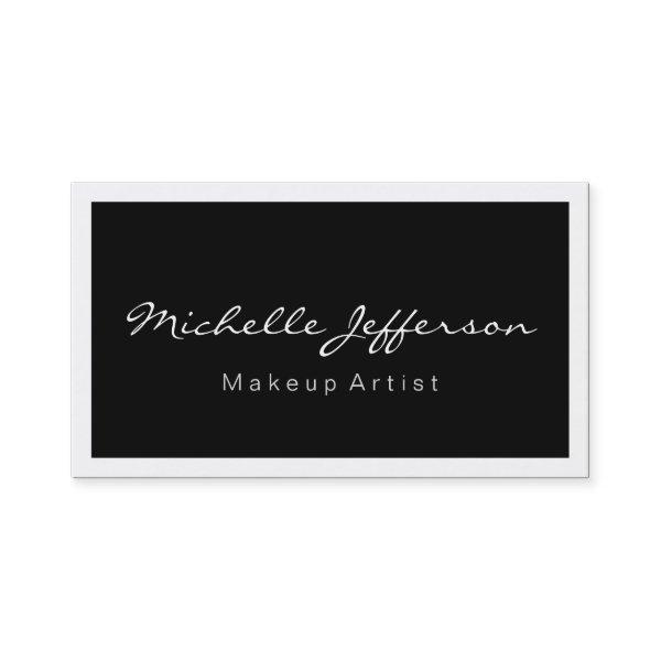 Modern White Border Black Color