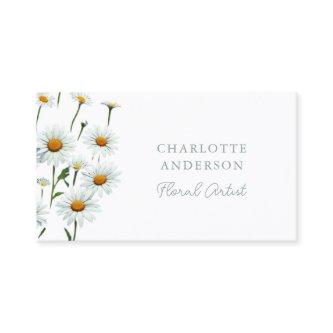 Modern White Daisy Floral