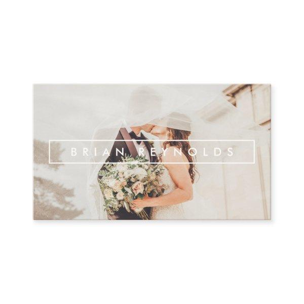 Modern white elegant border photographer kraft