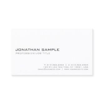 Modern White Elegant Sleek Minimalistic Plain