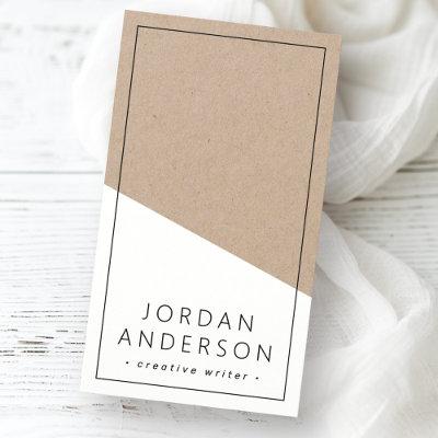 Modern white geometric Kraft paper